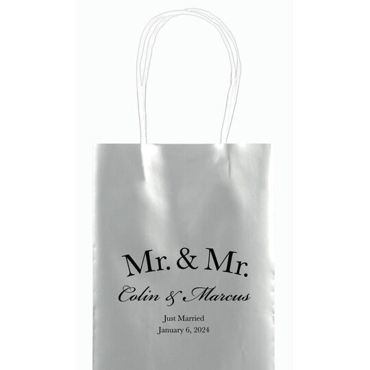 Mr  & Mr Arched Mini Twisted Handled Bags